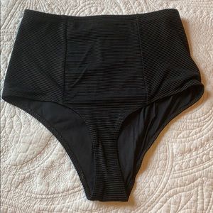 High waisted swim bottoms